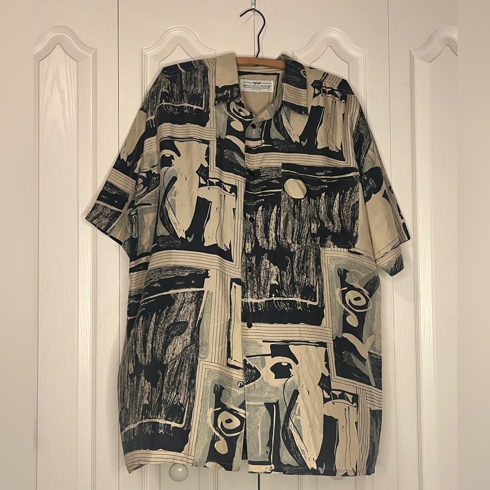 Patterned Button Down Shirt